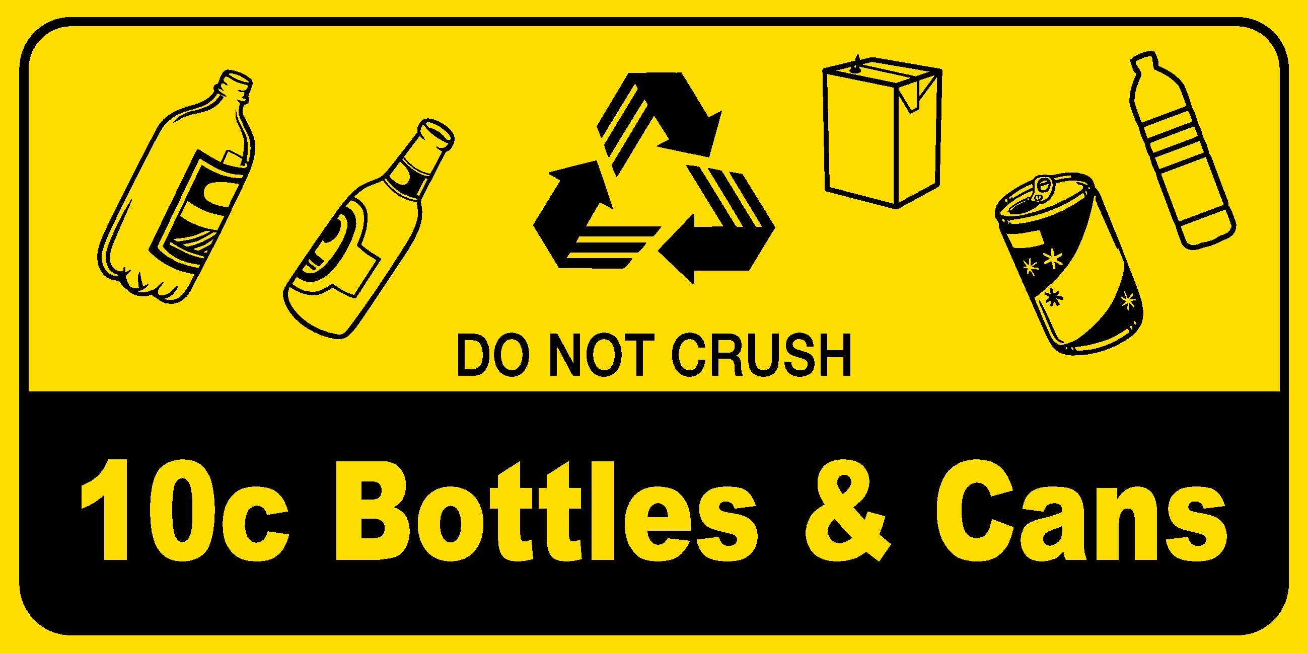10c Bottle & Cans Sign