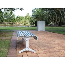 Madrid Bench – Splay Leg - Anodised Aluminium