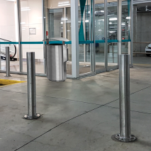 90mm Stainless Steel Fixed Bollards - Base Plate