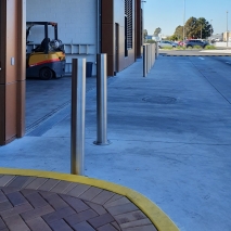 90mm Stainless Steel Fixed Bollards - Base Plate