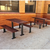 Woodville Setting with Benches - Merbau Hardwood