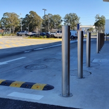 90mm Stainless Steel Fixed Bollards - Base Plate