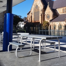 Aluminium Picnic Setting Traditional Style - Wheelchair Accessible - Option C