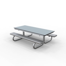 Aluminium Junior Outdoor Learning Setting - Laminate Top