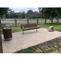 London Bin Covered Top - Stainless Steel - Merbau Slats