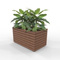 Barcelona Planter - Large Rectangular - Enviroslat Walnut