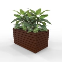 Barcelona Planter - Large Rectangular - Merbau Hardwood