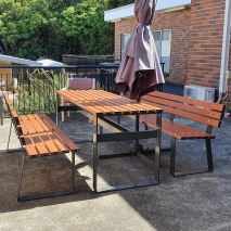 Milan DDA Setting with Seats - Western Red Cedar