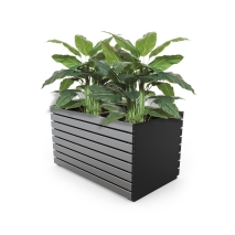 Barcelona Planter - Large Rectangular (Solid Ends) - Anodised Aluminium