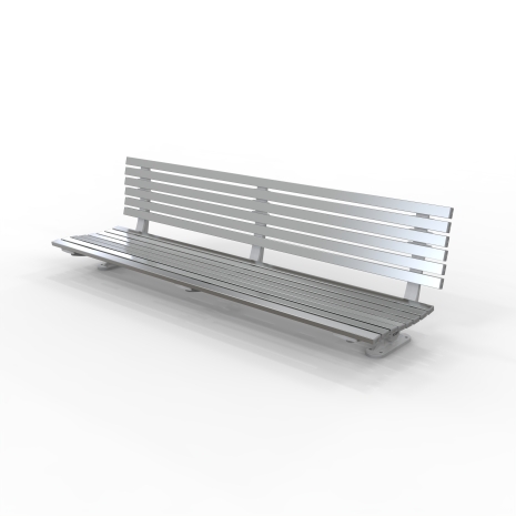 London DDA Seat - Plinth Mount - Anodised Aluminium