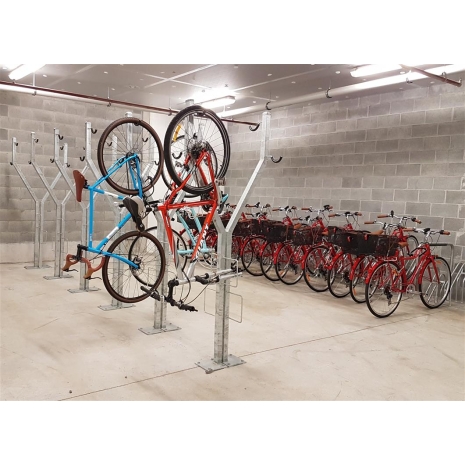 floor mounted bike rack