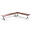 London Flat Bench - Splay Leg - Merbau Hardwood (Right Angle)