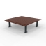 Barcelona Platform Bench - Merbau Hardwood